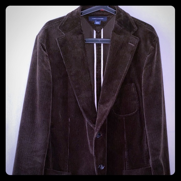 Tommy Hilfiger Size 52 Men’s Brown Corduroy Jacket - Picture 1 of 16